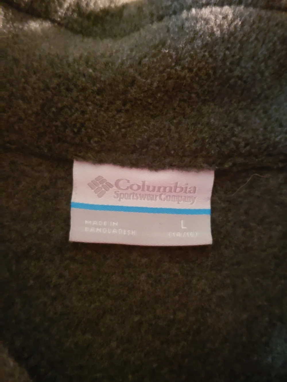 Childs Columbia Black Sherpa Fleece Vest Size Large Child